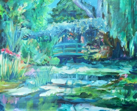 Monet''s Waters II by artist Helen Buck
